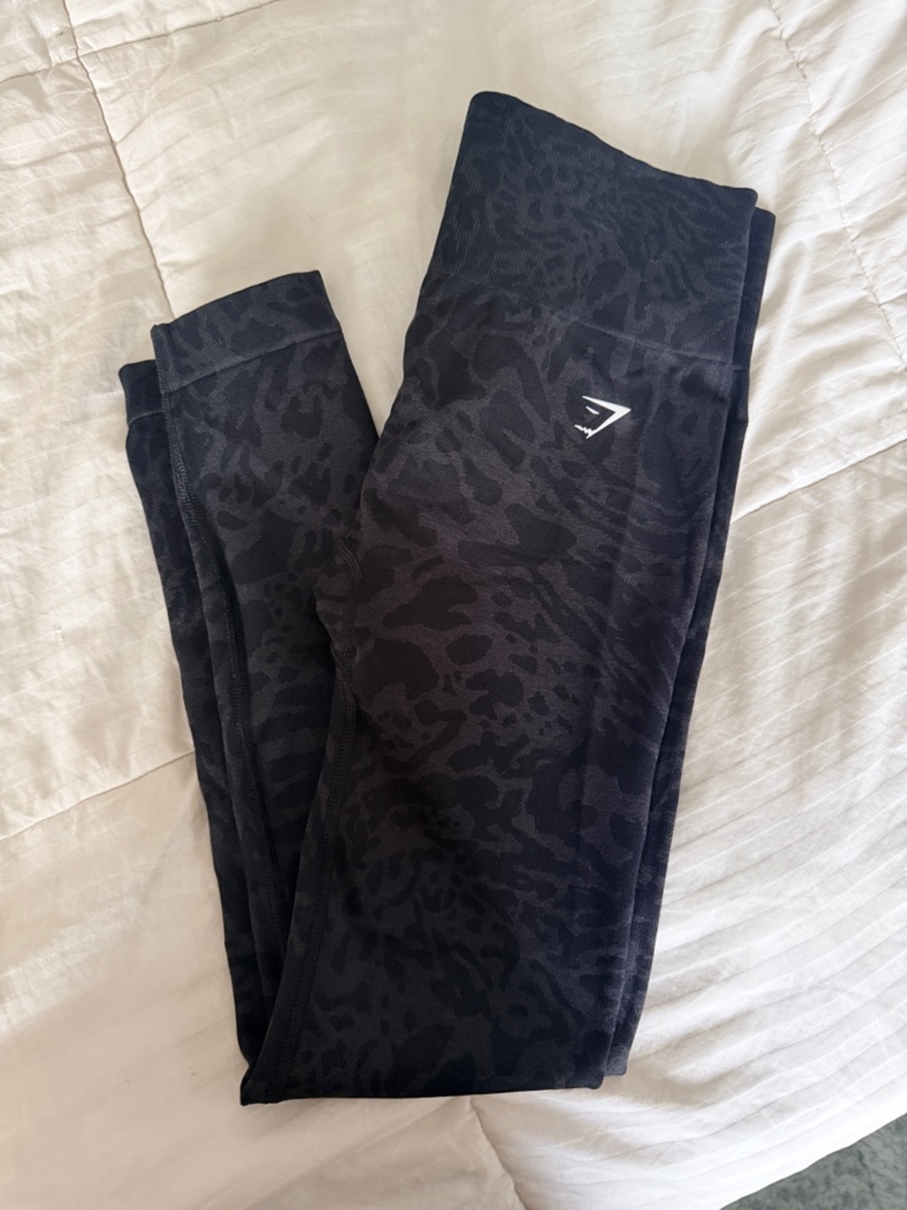 Gymshark Black Subtle Animal-Print Leggings